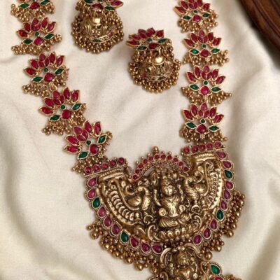 Double Lakshmi Locket Thamara Haaram