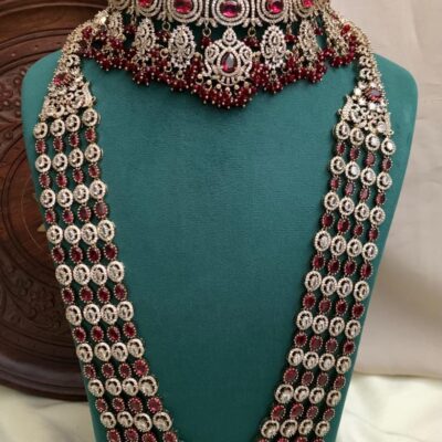 Maroon AD Queen Bridal Set