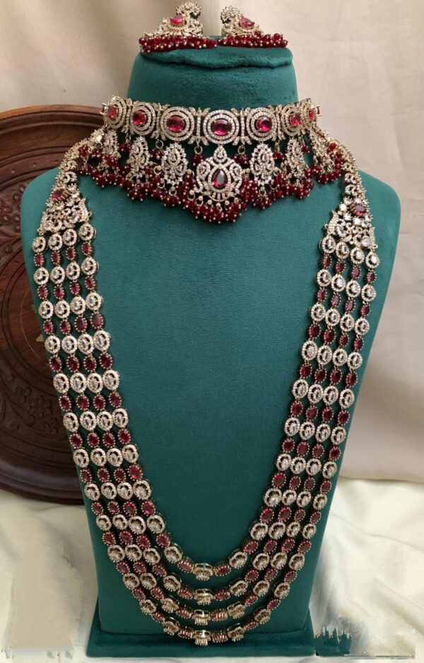 Maroon AD Queen Bridal Set