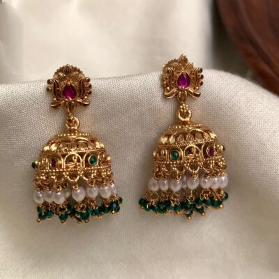 Green Pearl Jhumkka