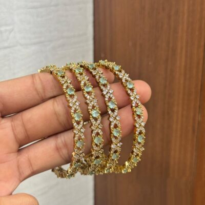 AD Blue Stone Bangles