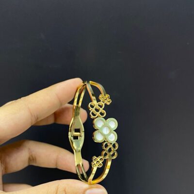 White Flower Bangle