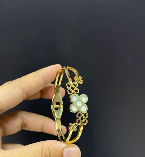 White Flower Bangle