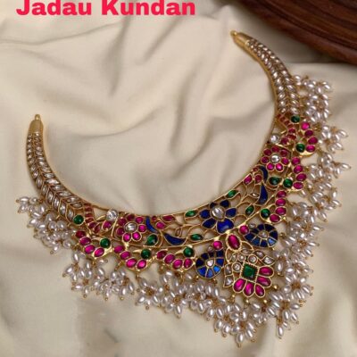 Pearl Jadau Kundan Necklace