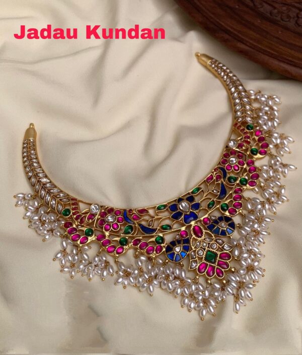 Pearl Jadau Kundan Necklace