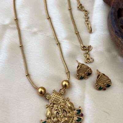 Ganesh Green Manago Pendent Chain