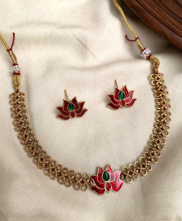 Red Lotus Necklace