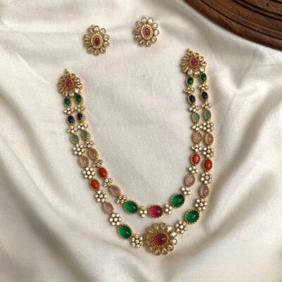 Navami Double Chain Haaram