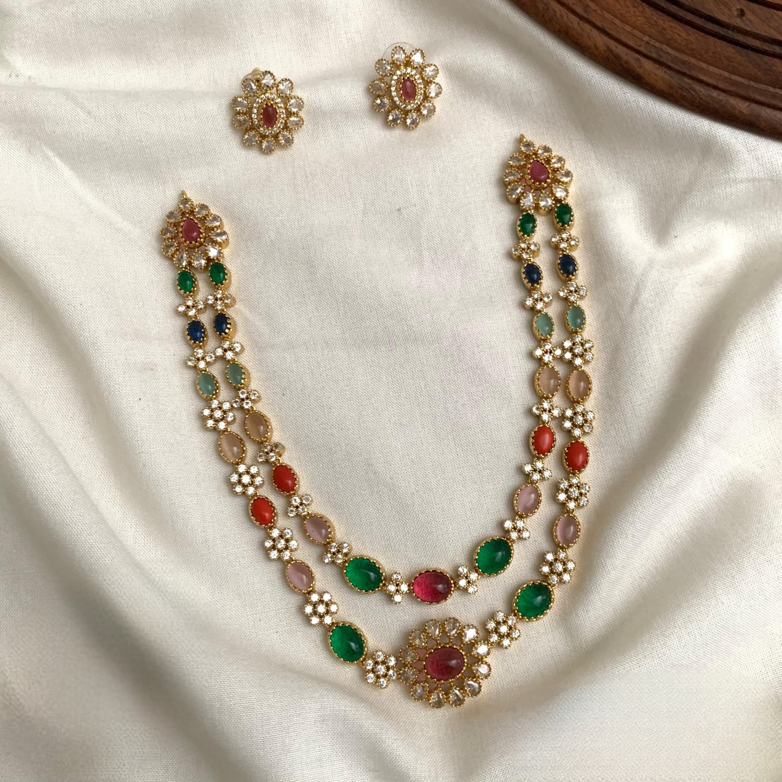 Navami Double Chain Haaram