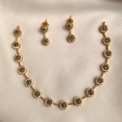 Green Stone Seetha Necklace