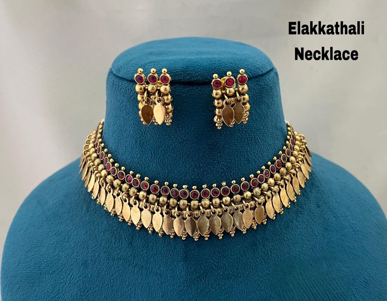 Elakkathali Red Necklace